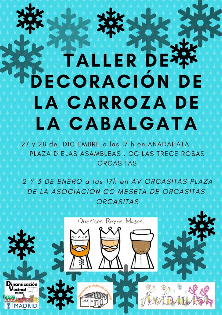 taller de decoración de la carroza de la cabalgata